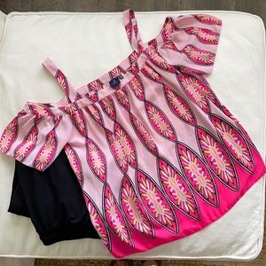 KAARI BLUE cold shoulder blouse; medium; gently used